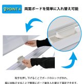 ホワイトボード 脚付き 片面 横型固定式 マグネット対応 アルミ枠 1200 120cm 白板 white board ウォール スチール マグネットボード 壁際 掲示板 無地 足付きホワイトボードミーティング 教室 学校