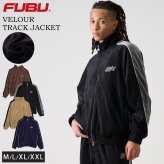 FUBU フブ ジャケット メンズ ベロア 長袖 ライトアウター トラックジャケット ジャージ 春 秋 冬 ハイネック フルジップ ブランド ロゴ トップス オーバーサイズ XL XXL アメカジ レディース ストリート系 ヒップホップ B系 黒 2025fw