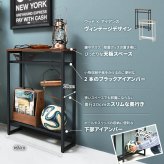 メラミン コンソールテーブル W60 ONHT-0077NAT ONHT-0077BRN W600×D200×H800mm スリムテーブル ハイテーブル カウンター 飾り棚 エントランステーブル 玄関テーブル 玄関収納 玄関デスク サッカーボール収納 ボール収納 インテリアテーブル