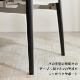 ダイニング家具 伸縮式セラミック円形ダイニングテーブル＆チェア-グレー- 5点セット