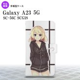 Galaxy A23 GalaxyA23 手帳型スマホケース カバー 女の子 キャラ 黒 2022年 10月発売 nk-004s-a23-dr1328