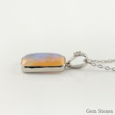オパール ネックレス 1.376ct ダイヤモンド プラチナ Pt900 ペンダント シンプル エレガント 上品 レディース 宝石 ダイヤ 一粒 一石 ジュエリー 10月 誕生石 プレゼント