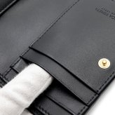 ボッテガヴェネタ BOTTEGA VENETA 二つ折り財布 レディース メンズ イントレチャート 本革 レザー ブラック 黒 ミニ財布 小銭入れ付き ファスナー コインケース 742330 V3UH2 8425
