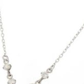 ネックレス レディース K18 ダイヤモンド ペンダント 18金 ホワイトゴールド 天然石 5石 0.2ct ジュエリー アクセサリー 華奢 シンプル おしゃれ プレゼント ギフト 誕生日 記念日