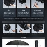 おりたたみ傘 折りたたみ傘 日傘【国内試験済み】大きいサイズ メンズ 晴雨兼用【UVカット99.9％】逆折り式 12本骨 UPF50+