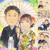 結婚記念日のお祝いに、紹介で広がっている似顔絵ギフトです。 似顔絵 ウェルカムボード 贈り物 プレゼント 名入れ ギフト 手描き 結婚記念日 挙式 記念 お祝い ウェルカムボード 家族 友人 友達 同僚 カップル 名入れ 下書き確認 修正無料 そっくり 似てる かわいい サプライズ 一生もの ウェディング 宝物 結婚式 イラスト 快気祝い カラフル バレンタインデー お祝いの品 節目 二次会