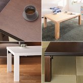 こたつ 長方形 高さ4段階調節折れ脚こたつ-フラットローリエ 108x75cm フラットヒーター 折脚 継ぎ脚 高さ調整 テーブル ローテーブル 炬燵 コタツ シンプル 天然木 木製 日本製 国産 テレワーク リモートワーク 在宅ワーク