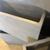 植木鉢 おしゃれ 大型 長方形 横長 四角 角型 スクエア 幅100cm KONTON コントン ラムダ プランター L M Sサイズ 鉢カバー ファイバーセメント 寒冷地対応 屋外 室内 兼用 高級 北欧 モダン 観葉植物用 ハーブ 特大 ベランダ 玄関 深型 白 黒 グレー