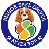 カーサイン 高齢者マーク SENIOR SAFE DRIVER イングリッシュコッカースパニエル ステッカー シール 直径13cm 肉球 日本製 車