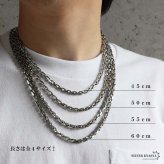 ステンレス 珍しい形状 チェーンネックレス メンズネックレス ゴールド シルバー スクエア シンプル 重厚感 存在感 メタル 男性 金属アレルギー対応