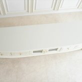 テレビ台 テレビボード 幅180cm アンティーク調 おしゃれ ローボード 大型 完成品 木製 引き出し 脚付き 収納家具 天然木 彫刻 ホワイト マホガニーのTVボード180 ヨーロピアン 輸入家具 新生活