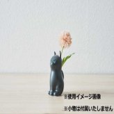 ペンスタンド フラワーベース 磁器製 仔猫 クロ 猫雑貨 インテリア小物 デスク周り 収納 卓上 おしゃれ かわいい ギフト プレゼント セトクラフト