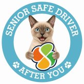 カーサイン 高齢者マーク SENIOR SAFE DRIVER トンキニーズ ステッカー シール 直径13cm 肉球 日本製 車