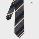 【無料ラッピング】 ポールスミス Paul Smith ネクタイ ミックスパターンレジメンタル タイ 日本製 シルク100％ブランド 正規品 新品 ギフト プレゼント 人気 おすすめ 誕生日 記念日 クリスマス 送料無料 psm522377