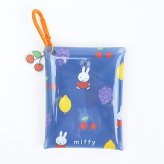 ミッフィー miffy クリアマルチポーチ ブルー カラフルサガラ