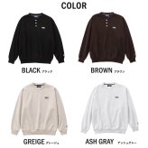 【予約】GERRY ジェリー スウェット ヘンリーネック レディース メンズ gea-m0033 裏起毛 トレーナー 長袖 織りネーム 刺繍 防寒 ビッグシルエット オーバーサイズ アメカジ アウトドア ストリート カジュアル M L XL 2026FW  別注