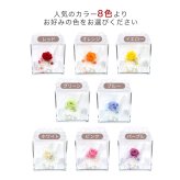 ガラスの靴 プリザーブドフラワー 花 【8色から選べる】 天然石 カルセドニー ｜ 誕生日 プレゼント 女性 彼女に人気のシンデレラ風フラワーギフト ｜ 推しカラー 赤 青 ピンク 紫 黄色 緑 白 オレンジ ケース入り リボン付 花婚式 結婚4周年 【花ソムリエ】