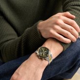 フォッシル FOSSIL 腕時計 メンズ NEUTRA クロノグラフ アナログ ツートーン ステンレススチールウォッチ FS6189【2026 新作】