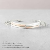 数量限定SALE価格 金属アレルギー対応 ステンレスプレートブレスレット 選べる2カラー PINK/BLACK B1148
