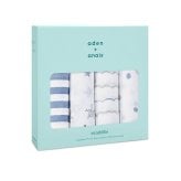 おくるみ スワドル 4枚セット 出産祝い aden+anais エイデンアンドアネイ ロックスター コットンモスリン ダブルガーゼ 大判 約120cm 新生児 退院 内祝い 出産内祝い 男の子 ギフト 専用ボックス入り ガーゼケット ブランケット 授乳ケープ おむつ替えシート プレイマット