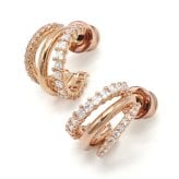 スワロフスキー swarovski ピアス アクセサリー 5698702 Hyperbola ハイパルバ スタッドピアス レディース ローズゴールド 海外正規品