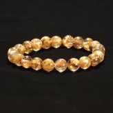 天然石ブレスレット【立体感とあふれる華やかさ】8mm ゴールドルチルクォーツ 艶感 一点物【GHB191】浄化発送 京海堂
