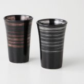 カスリ金彩・銀彩フリーカップペア 磁器 美濃焼 やきものの里から、暮らしを贈ります。　ギフト 食器 セット テーブルウェア