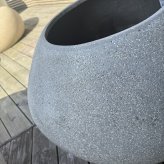 鉢カバー おしゃれ 大型 22号 W66×H53cm 植木鉢 KONTON コントン コブル プランター 四角 キューブ 正方形 ポリストーン FRP 屋外 室内 高級 北欧 モダン ナチュラル 観葉植物用 シンボルツリー サボテン 多肉植物 特大 玄関 底穴なし グレー ベージュ