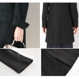 カシミヤ 100% コート ノーカラー 着丈85cm レディース Filomo 入学式 入園式 卒入学 ブラック 黒 9号 11号 13号 大きいサイズ 冠婚葬祭 カシミヤコート カシミヤ100％ フォーマル 卒業式 卒園式 ギフト プレゼント 6F (02000077r)