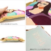 アートクッション Mサイズ アート 絵画 クッション モナリザ ゴッホ 牛乳を注ぐ女 刺繍 抱き枕 ギフトかわいい インテリアモナリザ