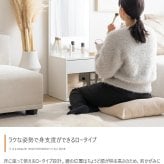 ロードレッサー ドレッサー ドレッサーテーブル メイクドレッサー ミニドレッサー メイク台 化粧台 化粧机 鏡台 鏡 ミラー コスメ収納 コンパクト ロータイプ ロー 低い 高さ86 かわいい