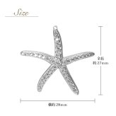 ハワイアンジュエリー シルバー ネックレス スターフィッシュ ヒトデ ひとで 海星 ジルコニア シルバー925 ギフトラッピング可能 長さ選べる ロジウムコーティング aumakua メンズ レディース 誕生日 プレゼント ハロウィン 【品番：cg-445-11-01】