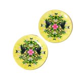 ウェッジウッドWEDGWOOD　ワンダーラストWonderlust　ウォーターリリーWATERLILY　イエロー　２０センチプレート　ペア　【御結婚御祝・内祝・新築御祝・還暦御祝・御礼・寿・ギフト包装可能】