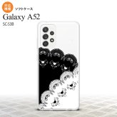 SC-53B Galaxy A52 スマホケース ソフトケース レース B 黒 白 メンズ レディース nk-sc53b-tp726