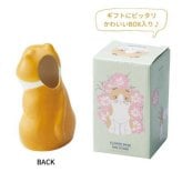 スコティッシュフォールド ペンスタンド フラワーベース 陶器 磁器 おしゃれ かわいい 猫雑貨 インテリア小物 置物 贈り物 ギフト プレゼント 卓上収納 セトクラフト