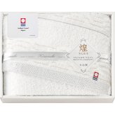 ノーブランド 今治 きらめき バスタオル [26-7539-039] IMT8300 ｜ 綿100% 金糸 銀糸 純白 ｜ 内祝い 出産祝い 香典返し ｜ 日本製 今治タオル ｜ 化粧箱入 ギフト