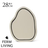 ferm LIVING ファームリビング 二次元アートの不思議な花瓶 ペーストベース  Rounded 北欧花瓶 おしゃれ フラワーベース 雑貨 インテリア 陶器 プレゼント ギフト おすすめ 北欧雑貨 北欧インテリア インテリア雑貨
