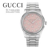グッチ 腕時計 メンズ レディース Gタイムレス 1本限り 自動巻き 38mm ピンク シルバー 蜂 ビー GUCCI G-Timeless ユニセックス プレゼント ギフト 成人 卒業 入学