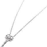 ダイヤモンド ネックレス 一粒 プラチナ Pt900 鍵 キーモチーフ ペンダント レディース アクセサリー ジュエリー 誕生石 シンプル プレゼント ギフト 贈り物 記念日