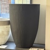 鉢カバー おしゃれ 大型 17号 13号 L M サイズ 植木鉢 KONTON コントン ソンク ラウンドトール 丸型 縦長 背が高い ポリレジン 軽量 屋外 室内 高級 北欧 モダン ナチュラル 観葉植物用 シンボルツリー サボテン 多肉植物 特大 玄関 プランター 底穴なし チャコールグレー