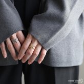 ステンレス ヒトデリング スターリング 海星 槌目模様 ゴールド 18K GP シルバー フリーサイズ レディース 女性 指輪 金属アレルギー対応