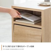本棚 キッチン リビング 収納 キャビネット 52531 幅60 ホワイト 木製 カントリー フラップ扉タイプ フラップ扉付き コンパクト 北欧 アンティーク ヴィンテージ オープン サイドチェスト おしゃれ