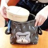 ランチ巾着 保冷 保温 お弁当袋 モモンガ ランチバッグ 巾着袋 耳付き アニマル 保冷バッグ ランチ巾着 巾着型おしゃれ かわいい 耳付き巾着 お弁当袋 お弁当 巾着 弁当 大人 子供 おもしろ 裏地 プレゼント プチギフト コンパクト アウトドア ギフト ビスク