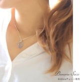 ハワイアンジュエリー ネックレス シルバー ペアネックレス 2本セット 刻印 無料 誕生石入れ可 オーバル Sサイズ Lサイズ ロジウムコーティング シルバー925 大人 シンプル カップル 夫婦 プレゼント ハロウィン 【品番：CG-SP308-SP309P】