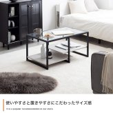 センターテーブル 幅80cm ガラス天板 ローテーブル リビングテーブル ノーイ 大理石調 ストーン柄 棚付き 収納 強化ガラス アイアン脚 モダン おしゃれ 北欧 一人暮らし ワンルーム ホワイト グレー 省スペース ローデスク 来客用 新生活 カフェ