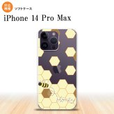 iPhone14 ProMax iPhone14 Pro Max スマホケース 背面ケースソフトケース ハニー クリア 茶 2022年 9月発売 nk-i14pm-tp1688