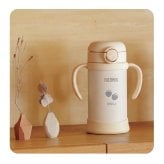 名入れ THERMOS サーモス まほうびんのベビーストローマグ FJT-350 水筒 子供用 350ml 丸洗い 魔法瓶 ベビーストローマグ 真空断熱 保冷専用 軽量 耐冷 出産祝い 入園祝い 誕生日 プレゼント 男の子 女の子 1歳 可愛い イラスト 名前入り FJT350 ストローマグ 練習マグ ベビー水筒 ベビーマグ タンブラー ミント ピーチ ベージュ おしゃれ 即日発送