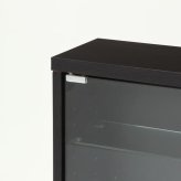 ガラスコレクションケース 不二貿易 ロータイプ 4段 ブ 高さ90cm 幅90cm 奥行き29cm 強化ガラス棚 可動棚 フィギュア コミック収納に最適