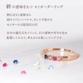 セミ オーダーメイド リング 指輪 誕生石 2.0mm 5石 Ties K10 K18 10K 18K 10金 18金 プラチナ 女性 レディース 誕生日 記念日 プレゼント ギフト 誕生日プレゼント ファミリーリング 刻印 名入れ 20代 30代 40代 妻 彼女 天然石 ダイヤモンド ダイヤ ゴールド ピンクゴールド イエローゴールド 選べる アクセサリー アレルギー対応 金属アレルギー