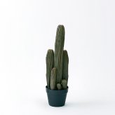 観葉植物 造花 柱サボテン BROWN 全高約63cm 卓上・小型 フェイクグリーン 本物そっくり おしゃれ インテリア 人工観葉植物 アーティフィシャルグリーン オフィス 店舗 ホテル 開店祝い 室内 ミニ サボテン カクタス フェイク